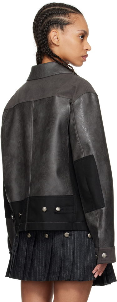 Jakke Andersson Bell Andersson Bell Carpenter Faux-Leather Jacket Grå | awa682m, 2