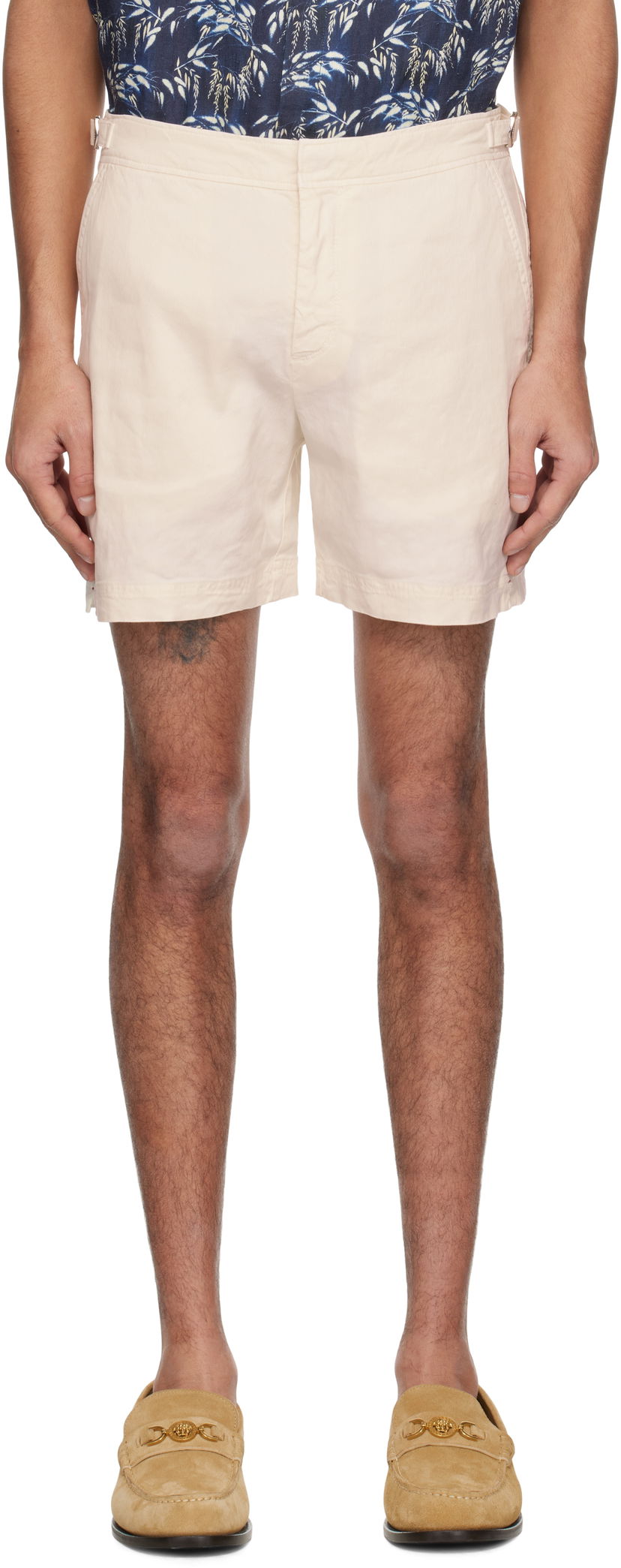 Shorts Orlebar Brown Orlebar Brown Bulldog Garment Dye Shorts Beige | 280316