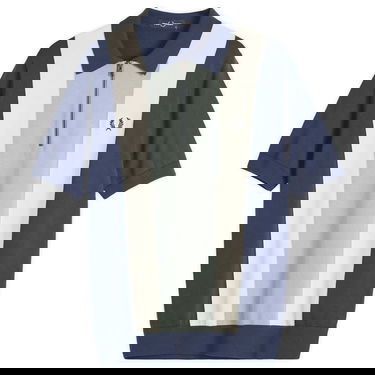 Polo skjorte Fred Perry Fred Perry Men's Zip Neck Knit Shirt Blå | K9728-Y90, 0