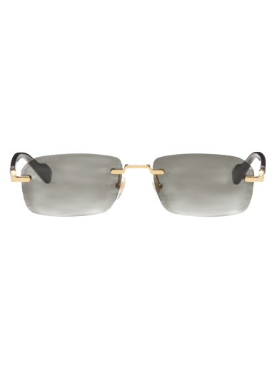 Solbriller Gucci Rimless Sunglasses "Black & Gold" Sort | GG1221S-001