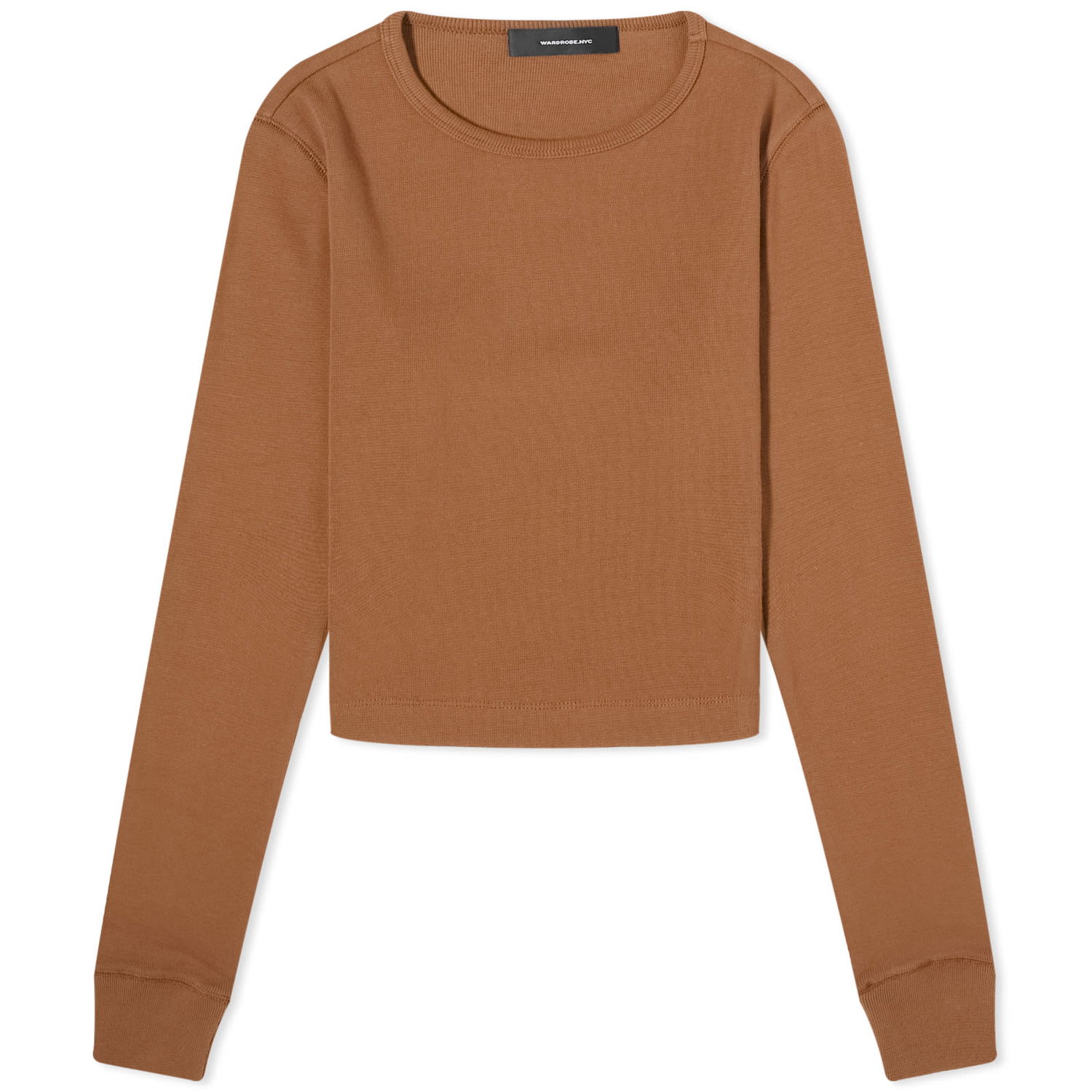 T-shirt WARDROBE.NYC Hailey Bieber Long Sleeve Brun | W1043R09, 0