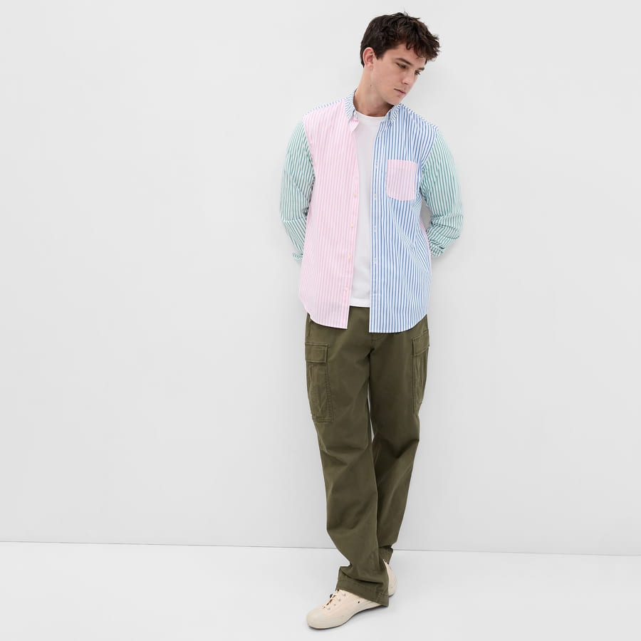 Skjorte GAP Ecocoolmax Poplin Shirt Lyserød | 585699-10, 0