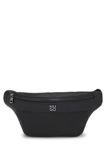 Taljetaske BOSS HUGO Twill Belt Bag with Stacked Logo Sort | 50547398