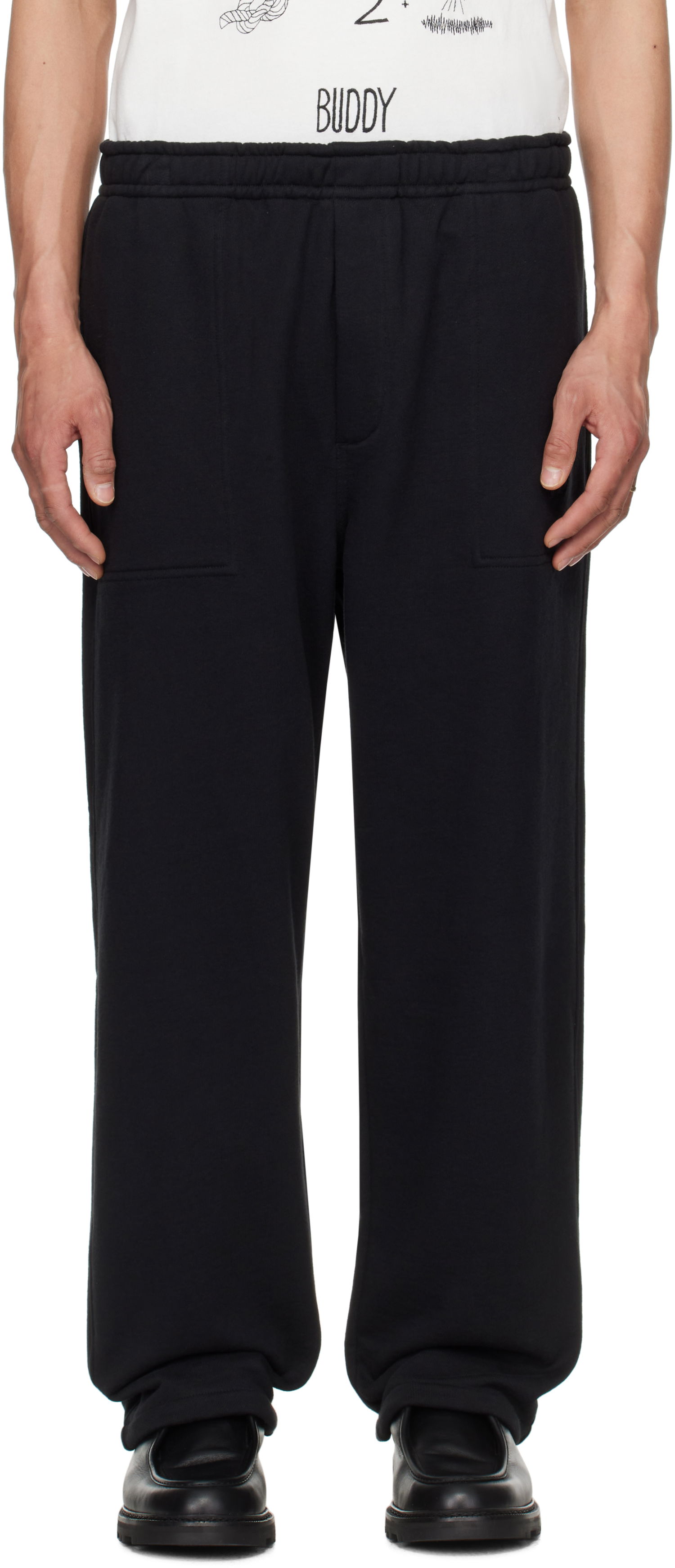 Joggingbukser Bode Bode Sideline Sweatpants Sort | MRS25CS055, 0