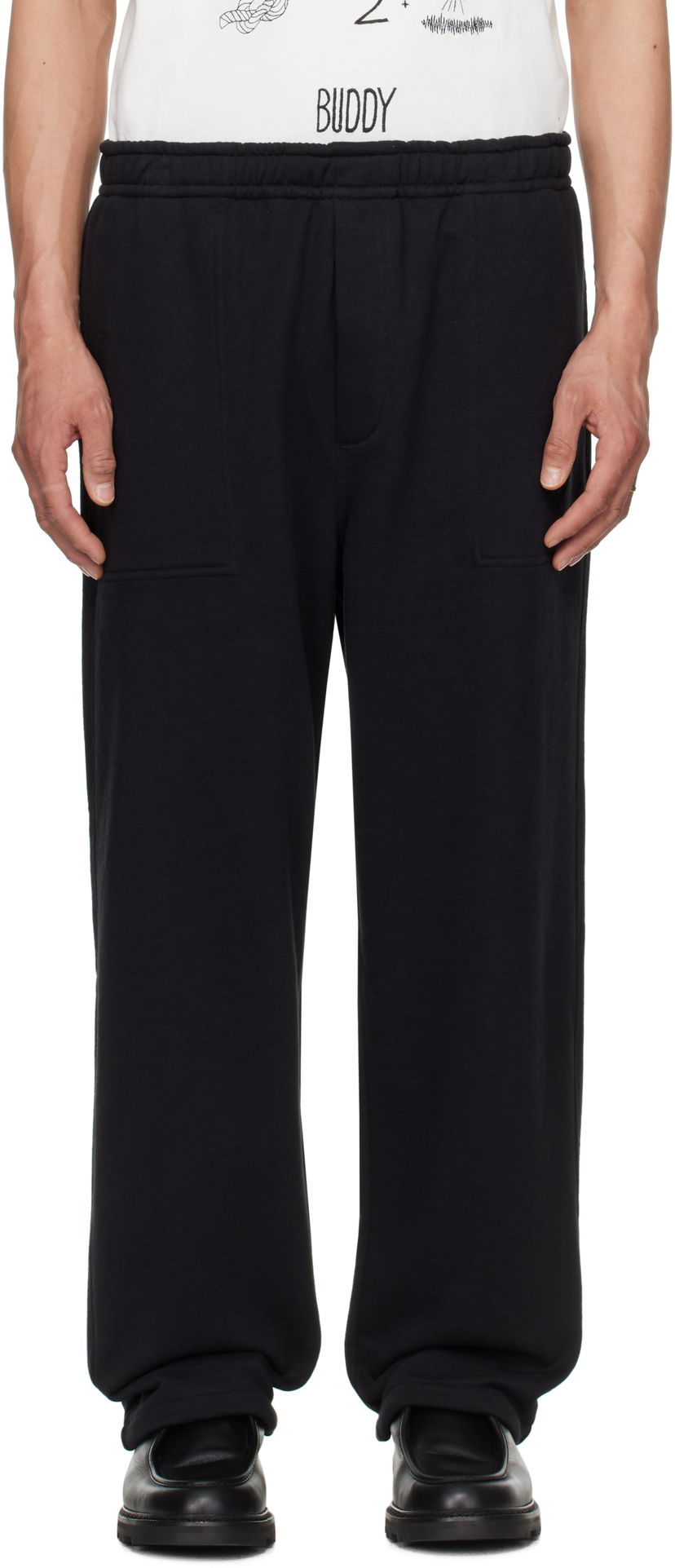 Joggingbukser Bode Bode Sideline Sweatpants Sort | MRS25CS055