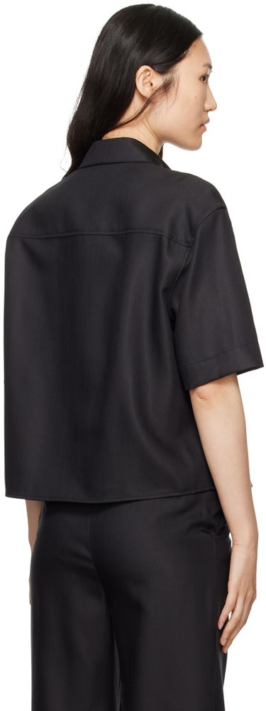 Skjorte Loulou de Saison Loulou de Saison Idana Short Sleeve Shirt Sort | IDANA, 2