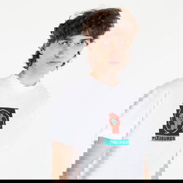 T-shirt Pleasures Badge T-Shirt Hvid | P22W053 WHITE, 2