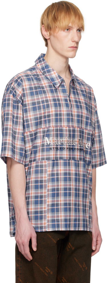 Skjorte Martine Rose Martine Rose Zip Polo Blå | 464WS19519, 1