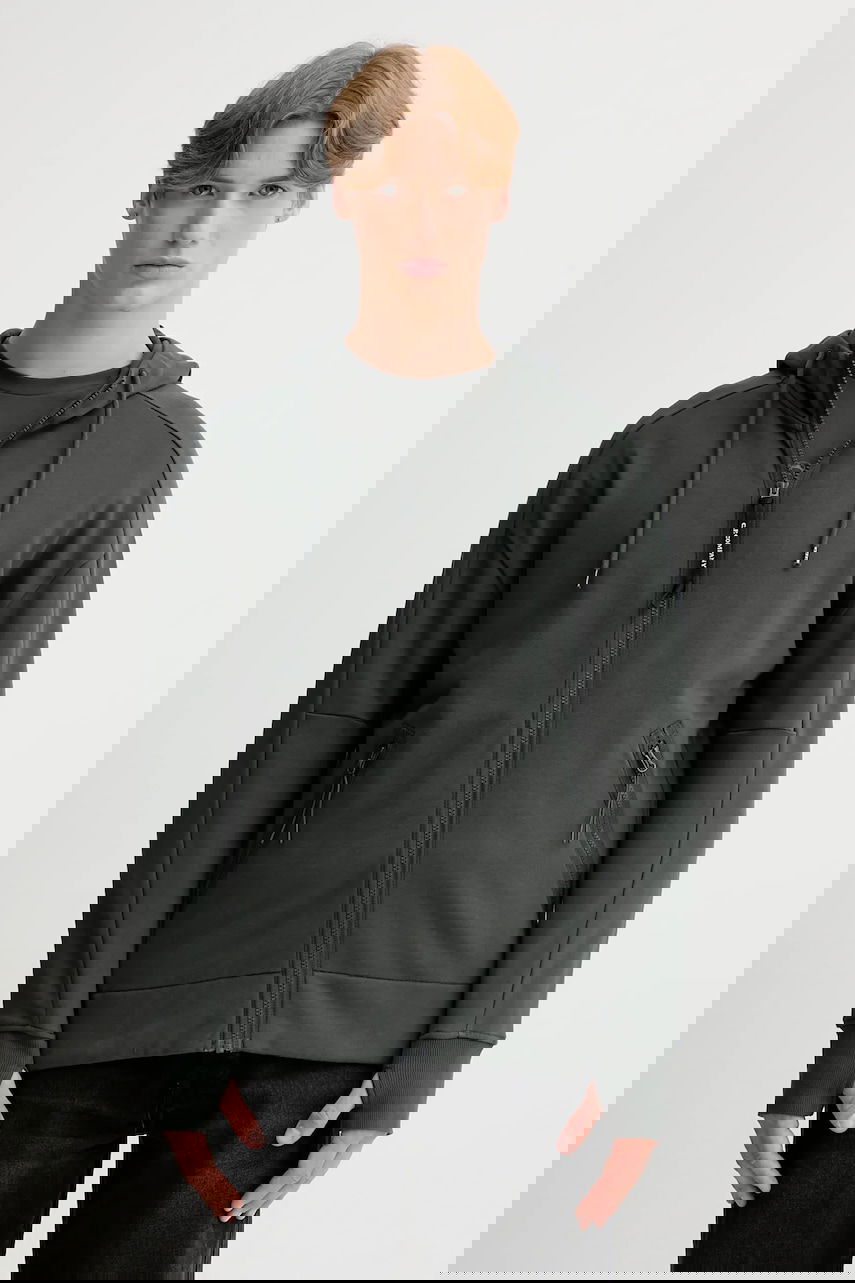 Sweatshirt C.P. Company C.P. Company Smooth Hooded Zip-Up Sweatshirt Grøn | 19CMSS715A005086W, 0
