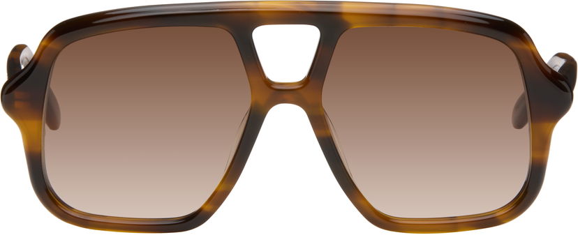 Solbriller Loewe Loewe Aviator Slim Sunglasses Brun | LW40161UM5452F 840126861211