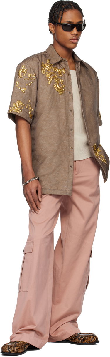 Skjorte Dries Van Noten Dries Van Noten Graphic Hardware Shirt Brun | 251-020752-1501, 3