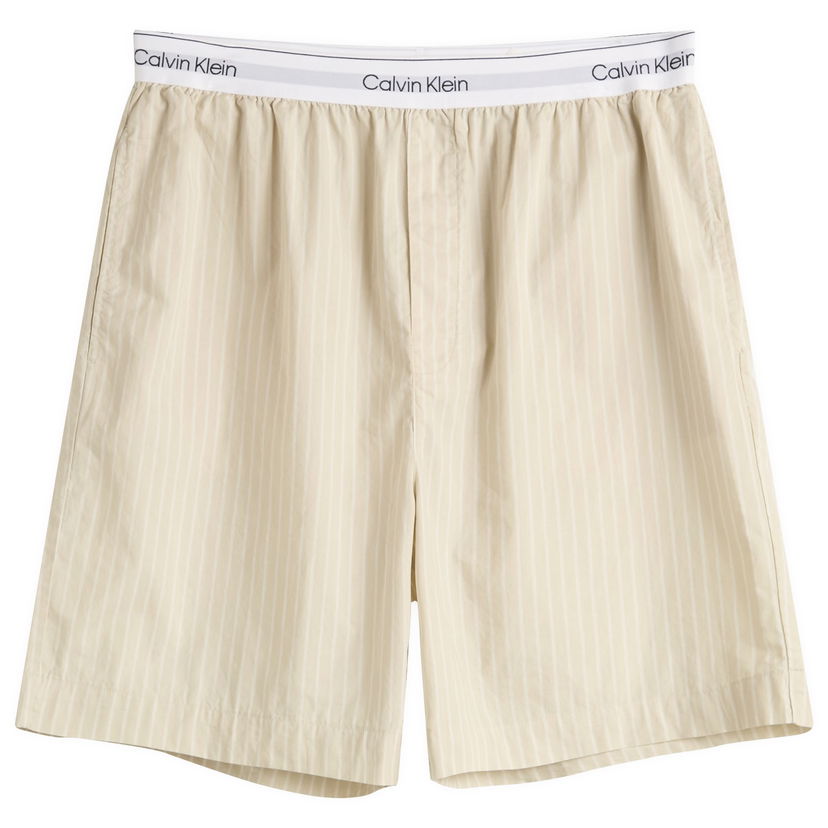 Boksere CALVIN KLEIN Calvin Klein Sleep Shorts, Size Large Beige | LV00NM2832VVY