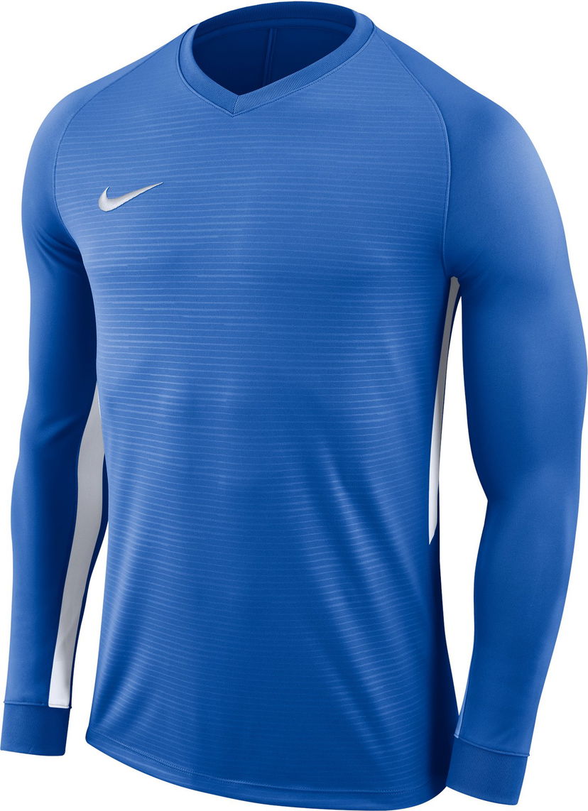 Jersey Nike Tiempo Dri-FIT Long Sleeve Soccer Jersey Blå | 894248-463