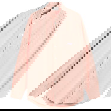 Skjorte Drôle de Monsieur Drole de Monsieur Oxford Cotton Long Sleeve Shirt, Size Large Lyserød | G-SH195-CO178-LPI, 1