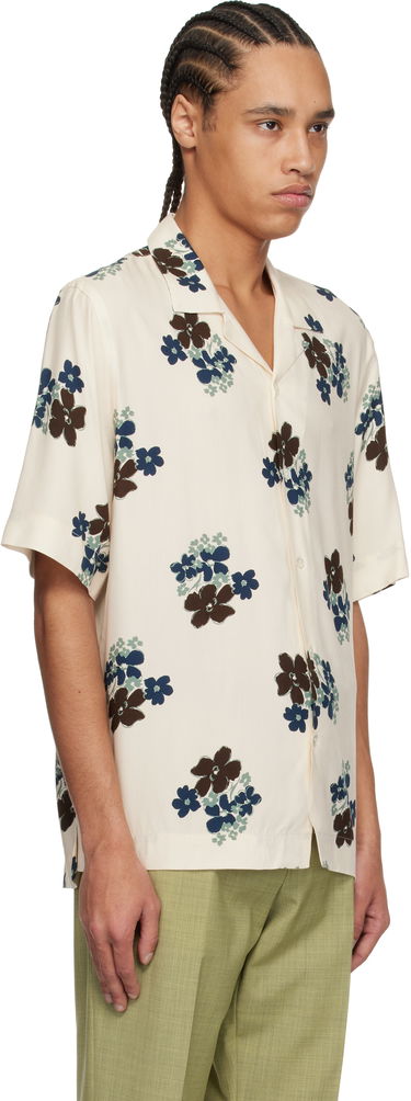 Skjorte Paul Smith Paul Smith Floral Print Regular Fit Shirt Beige | M1R-905U-P02578-04, 1