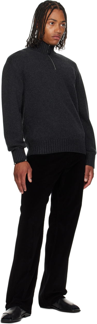 Sweater FERRAGAMO Ferragamo Cashmere Half-Zip Turtleneck Grå | 786159, 3