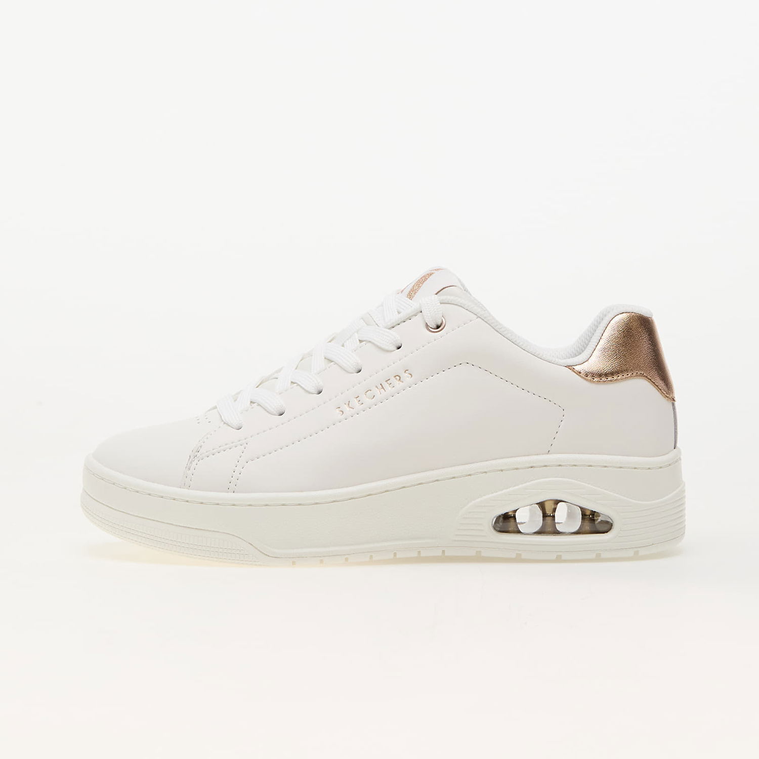 Sneakers og sko Skechers Uno Court - Courted White Hvid | 177700 WHT, 0