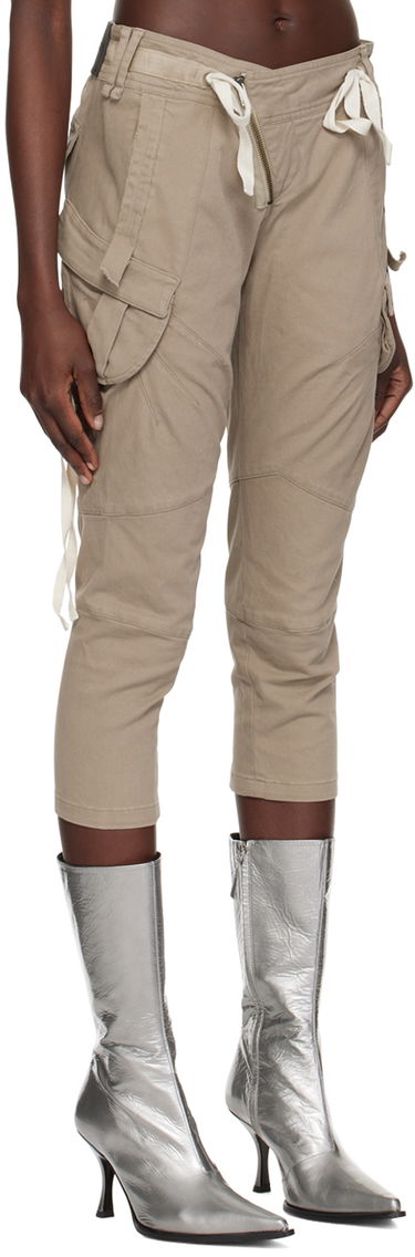 Cargo bukser Ottolinger Ottolinger Cropped Cargo Pants Beige | 0903801, 1