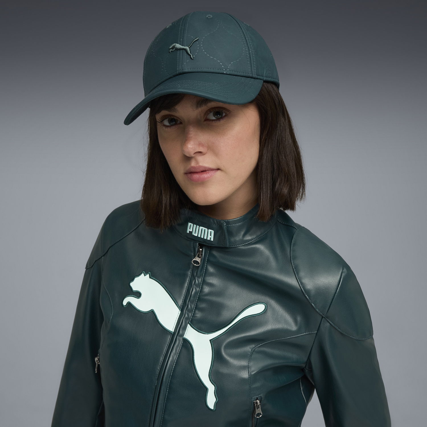 Kasket Puma Quilted Baseball Cap Grøn | 026382_02, 1