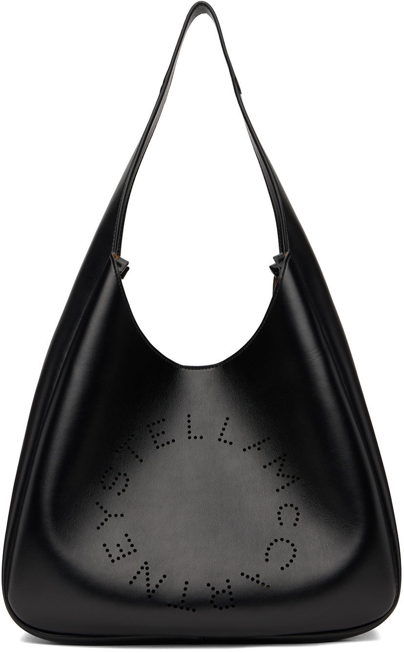 Håndtaske Stella McCartney Alter Mat Perforated Logo Tote Bag Sort | 7B0102W8542