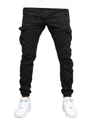 Cargo bukser Urban Classics Cargo Jogging Pants Sort | tb1268-black