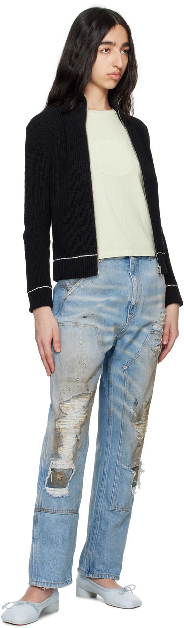 T-shirt Maison Margiela MM6 Maison Margiela Heavy Cotton Jersey Pocket T-Shirt Grøn | S62GD0195 M20108, 3