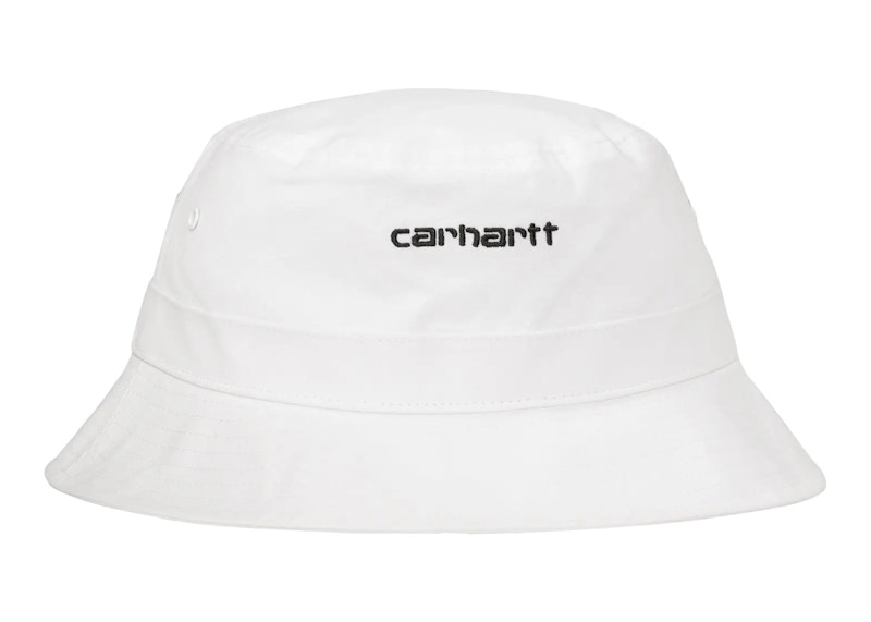 Hat Carhartt WIP Script Bucket Hat Hvid | I029937_00A_XX
