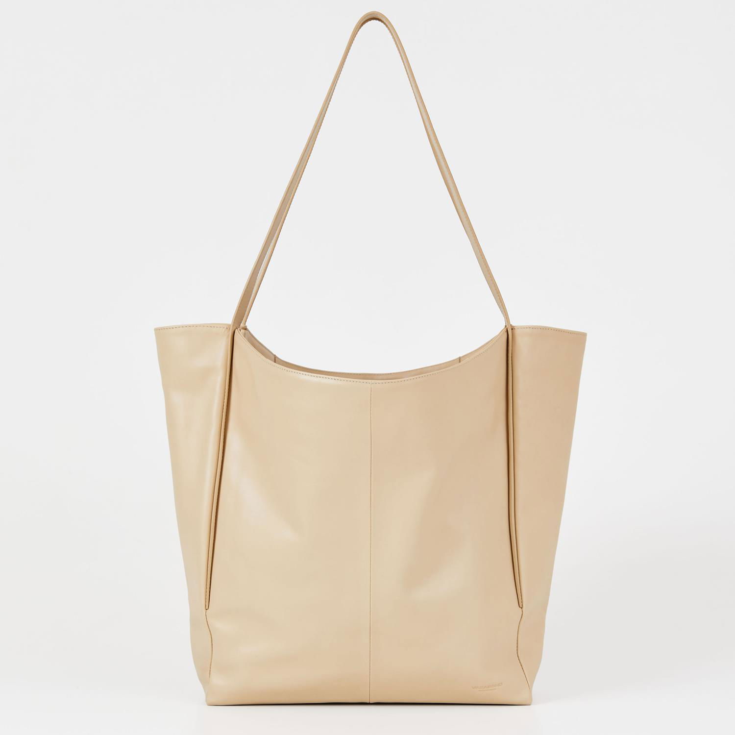 Mulepose Vagabond Vagabond Masella Leather Tote Bag Beige | BM03-001-37, 0