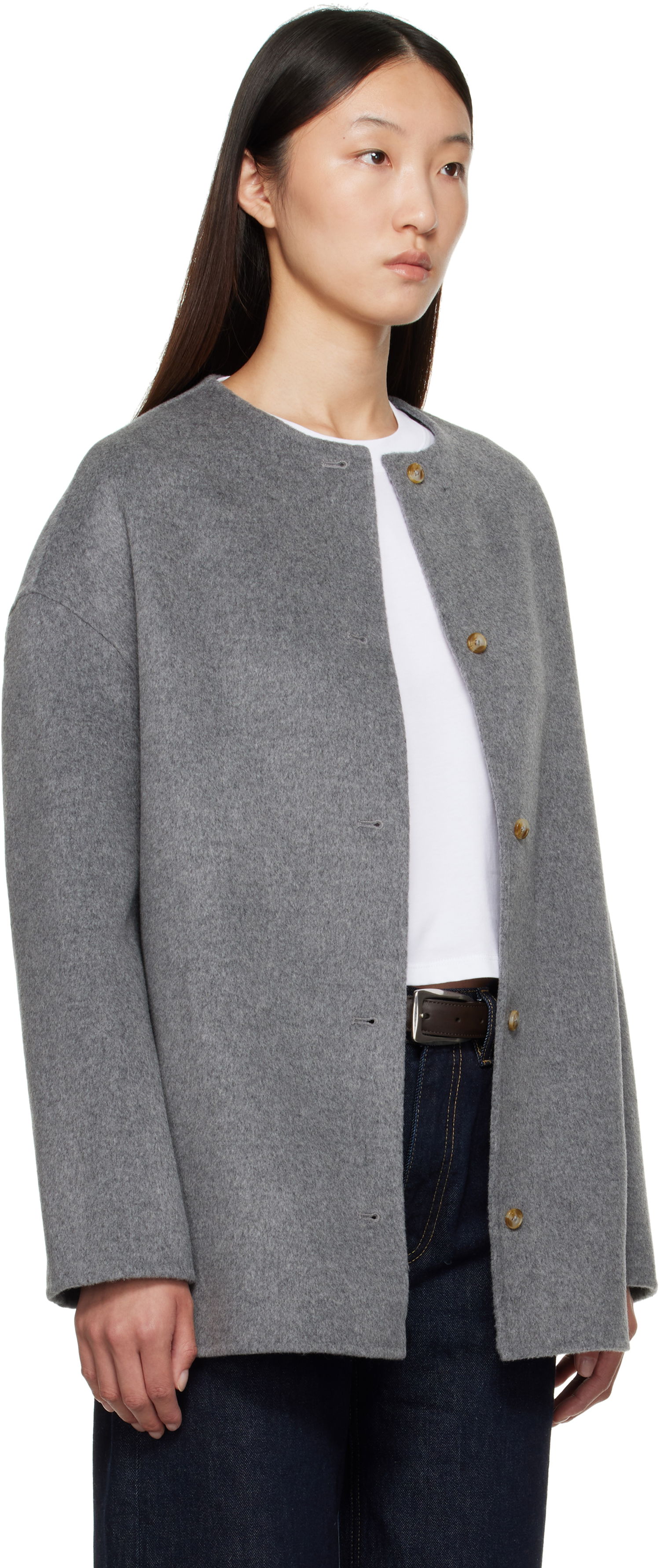 Frakker Loulou de Saison Loulou de Saison Dunne Wool Short Coat Grå | DUNNE, 1