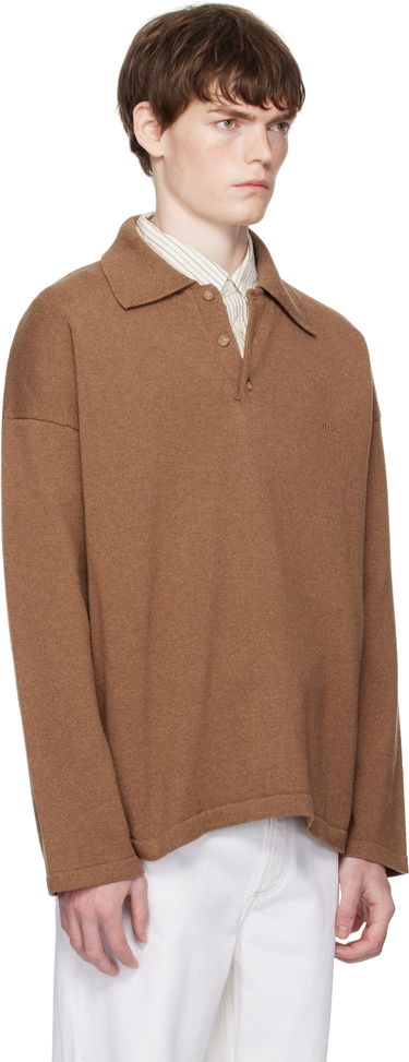 Sweater A.P.C. A.P.C. Manuel Knit Polo Brun | WOASB-H23454, 1