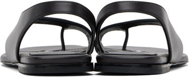 Sneakers og sko TOTEME TOTEME Leather Thong Sandals Sort | 252-WAS0202-LE0131, 1