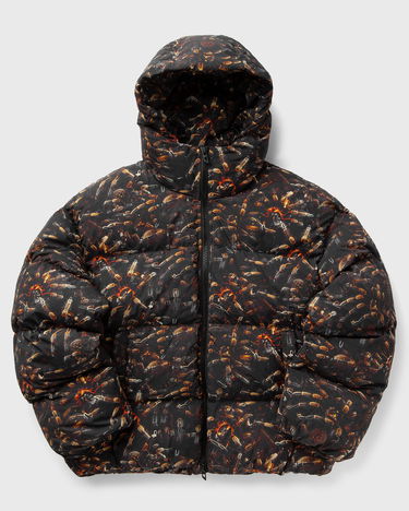 Puffer jakke Diesel Spider Print Puffer Jacket Sort | A18760-0AJFX-900A, 0