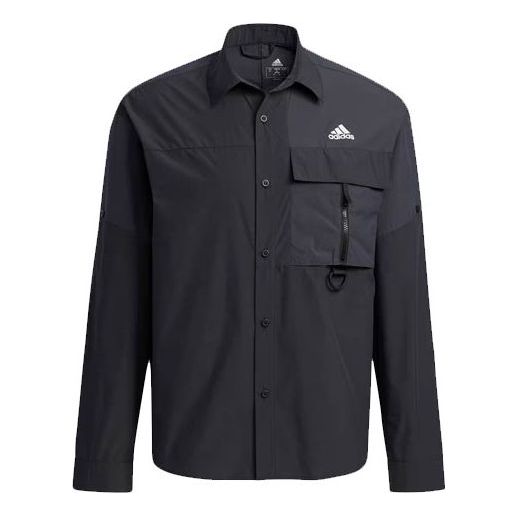 Skjorte adidas Originals Long Sleeve Breathable Casual Shirt Sort | H13776