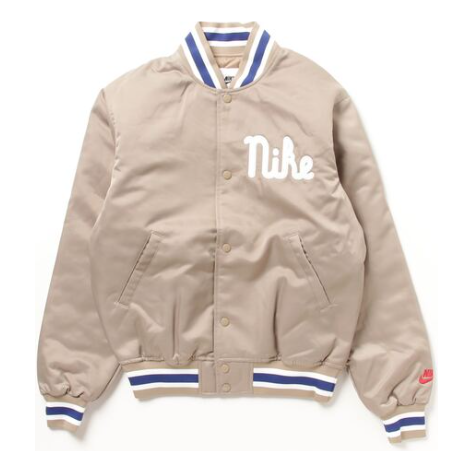 Bomberjakke Nike Dugout Loose Satin Jacket Beige | FQ7970-247