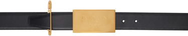Bælter Balmain Balmain Safety Pin Leather Belt Sort | EN1WJ167LSLX, 0