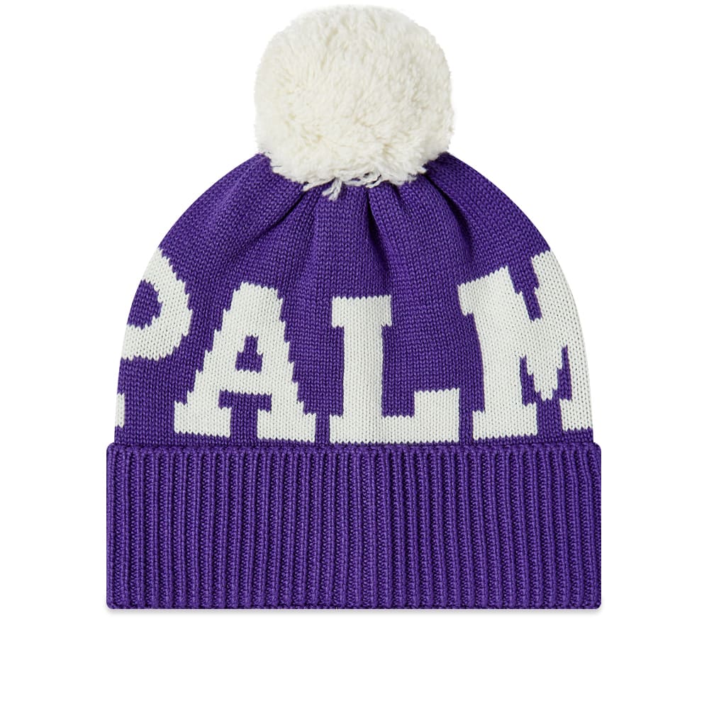 Beanie Palm Angels Logo Pompon Beanie Lilla | PWLC011F22KNI0013701, 0