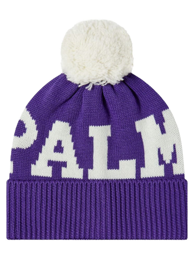 Beanie Palm Angels Logo Pompon Beanie Lilla | PWLC011F22KNI0013701