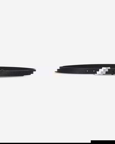 Bælter Neighborhood Leather Belt Narrow Silver Buckle Sort | 252PKNH-AC01 BLACK, 2