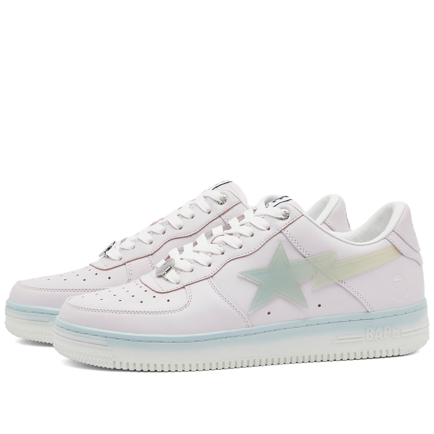 Sneakers og sko BAPE A Bathing Ape Men's Bape Sta #5 Hvid | 001FWJ801054I-PUR, 0
