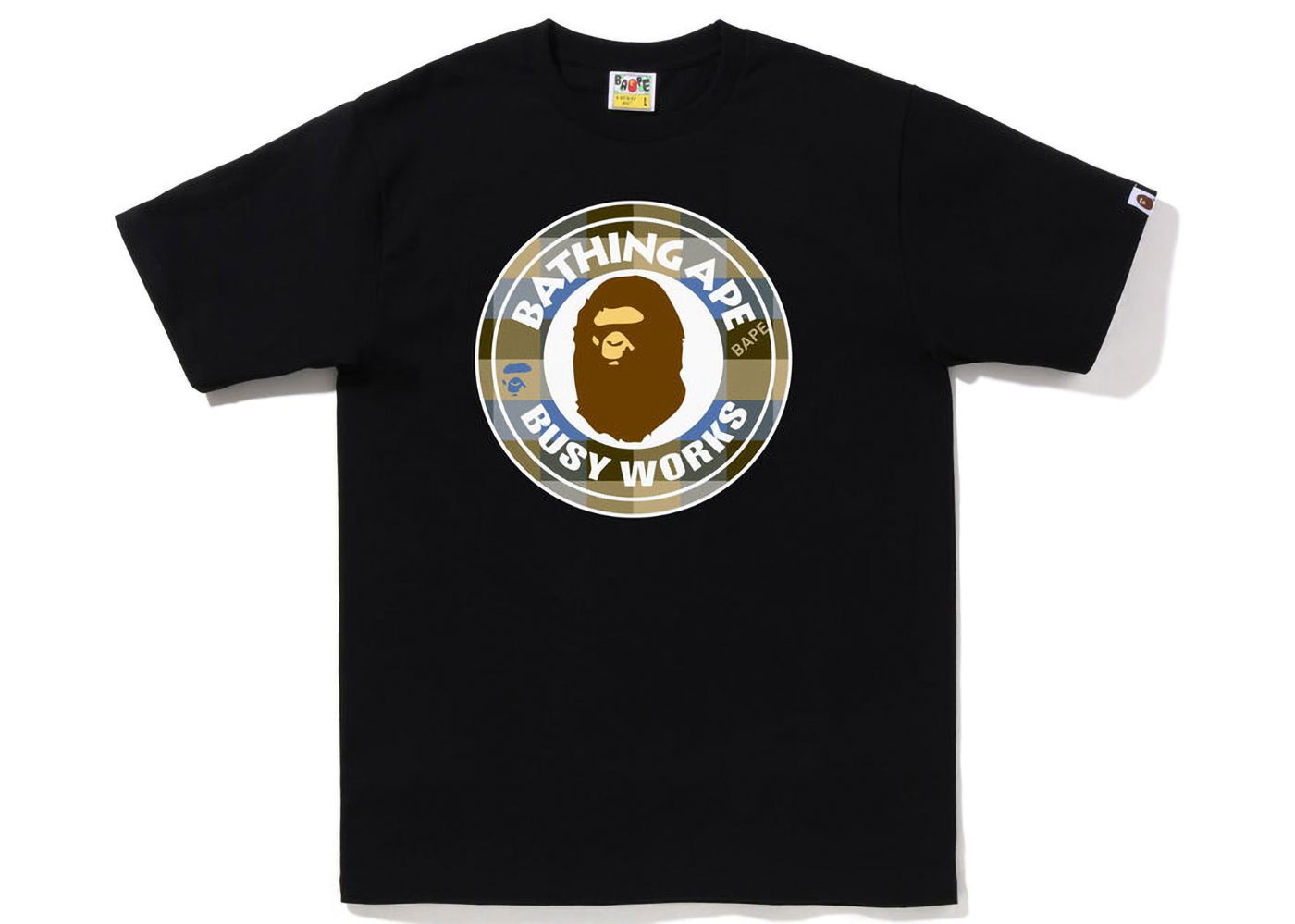 T-shirt BAPE Block Check Busy Works Tee Sort | 1I80-110-033, 0