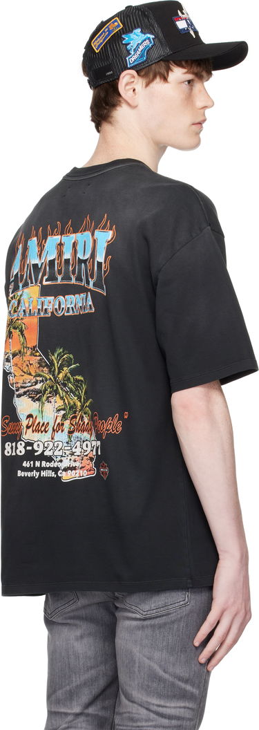 T-shirt AMIRI AMIRI Sunny Place Oversized T-Shirt Sort | AMJYTE1210, 2