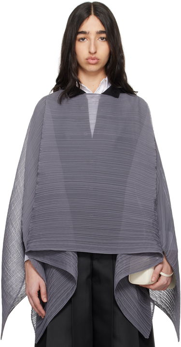 Sweater Pleats Please Issey Miyake Pleats Please Issey Miyake March Basic Madame-T Stole Grå | PP56AD111, 0