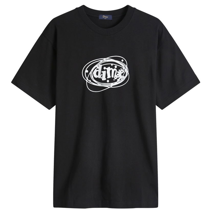 T-shirt Dime Cosmos Graphic T-Shirt Black Sort | DIMEHO2458BLK