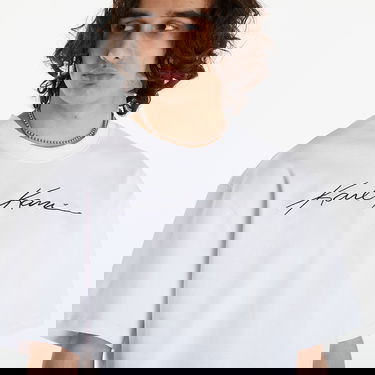 T-shirt Karl Kani Autograph Heavy Jersey Boxy Tee White Hvid | KM241-059-1, 2