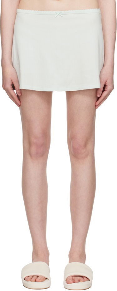 Nederdel SKIMS SKIMS Drop Needle Pointelle Miniskirt Grøn | SK-SKT-8968W, 0