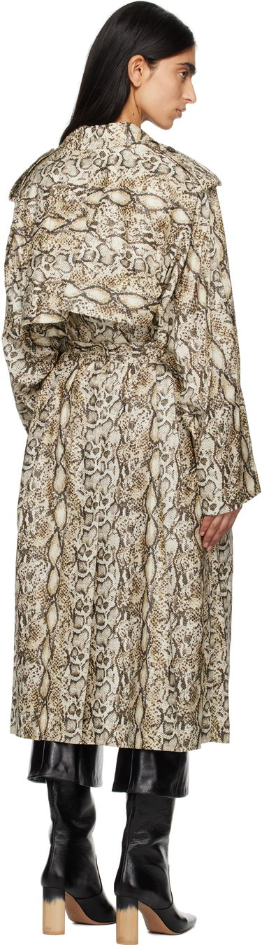 Trenchcoat ISABEL MARANT Isabel Marant Freanne Snakeskin Trench Coat Beige | MA0410FA-C1C01I, 2