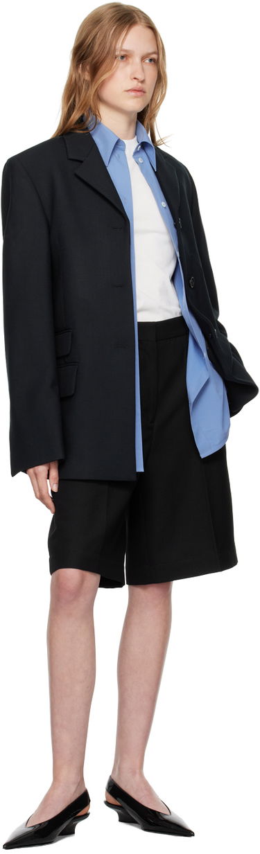 Jakke TOTEME TOTEME Straight Single-Breasted Blazer Sort | 244-WRZ0045-FB0061, 4