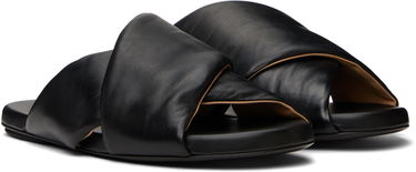 Sneakers og sko Marsèll Marsèll Spanciata Twist Leather Slides Sort | M4468P010666, 3