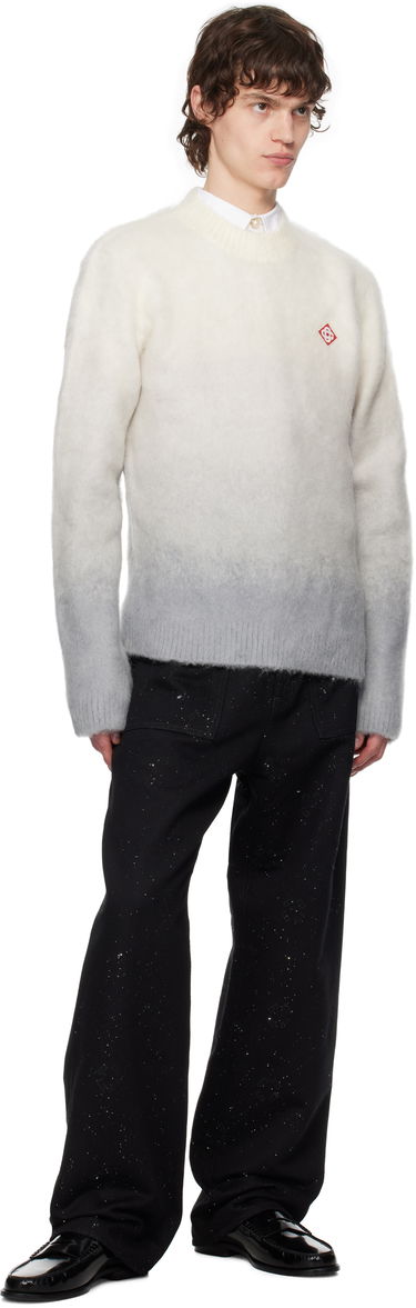 Sweater Casablanca Casablanca Gradient Mohair Sweater Hvid | MPS25-KW-840-01, 3