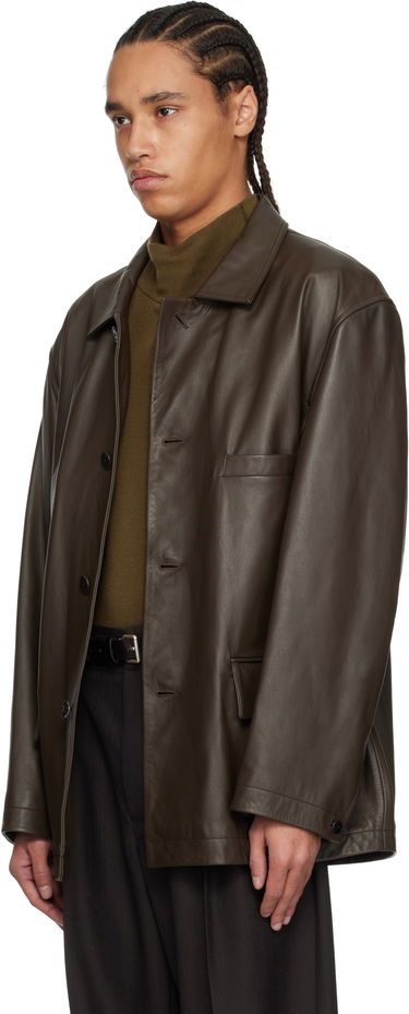 Jakke LEMAIRE Lemaire Relaxed Leather Jacket Brun | OW1074 LL0095, 3
